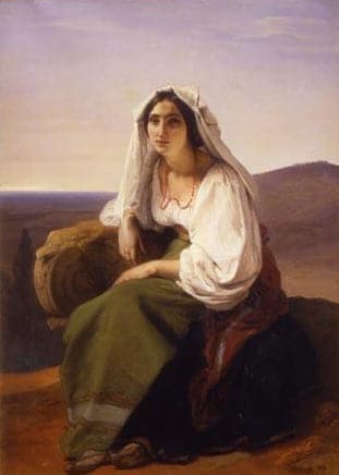 Donna di Ciociaria (Contadina romana) – Francesco Hayez Francesco Hayez 70x105