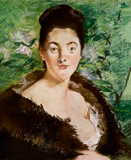 Donna in un cappotto di pelliccia – Edouard Manet Édouard Manet 70x85