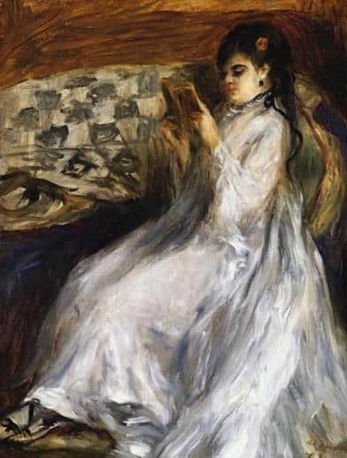 Donna in bianco che legge – Pierre-Auguste Renoir Pierre-Auguste Renoir 70x85