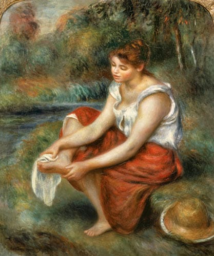 Donna che si lava i piedi – Pierre-Auguste Renoir Pierre-Auguste Renoir 70x85