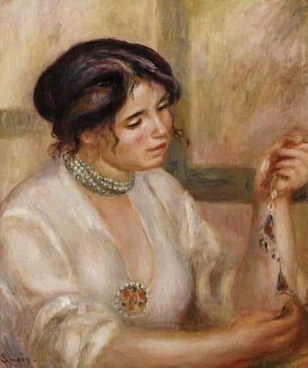 Donna con un collier – Pierre-Auguste Renoir Pierre-Auguste Renoir 70x85