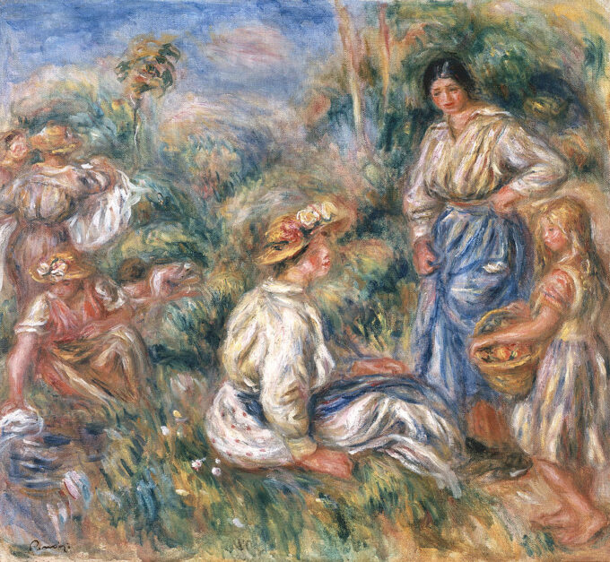 Donna in un paesaggio – Pierre-Auguste Renoir Pierre-Auguste Renoir 70x70