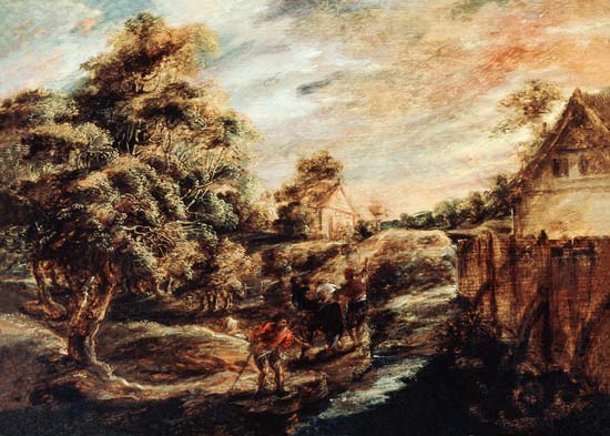 Paesaggio boschivo al tramonto – Peter Paul Rubens Peter Paul Rubens 105x70