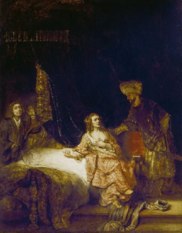 Giuseppe e la moglie di Potifare – Rembrandt van Rijn Rembrandt van Rijn 70x85