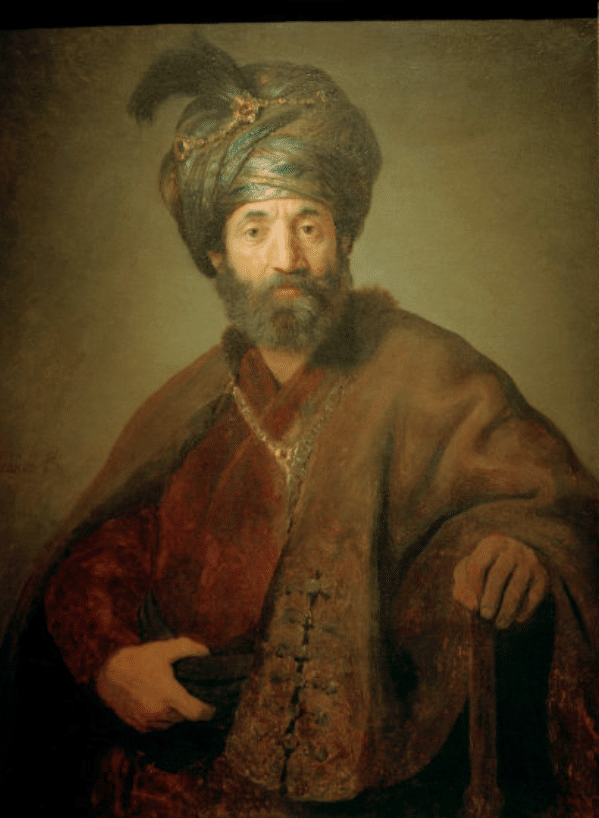 Uomo in costume orientale – Rembrandt van Rijn Rembrandt van Rijn 70x105