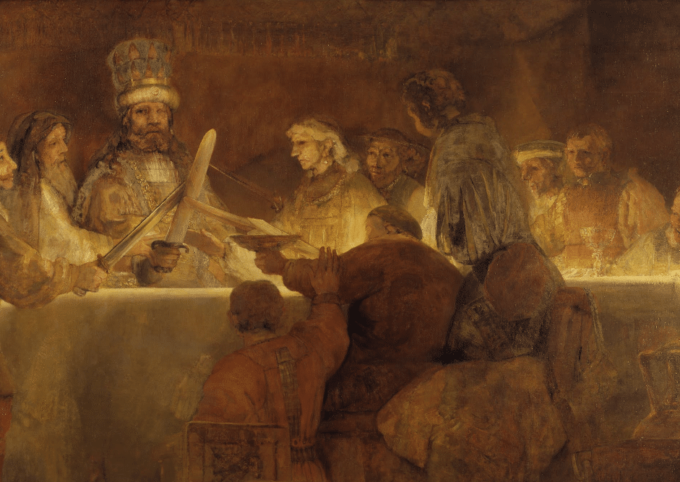 La congiura di Claudio Civilis – Rembrandt van Rijn Rembrandt van Rijn 105x70