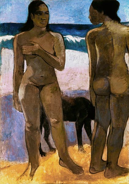 Due donne tahitiane sulla spiaggia – Paul Gauguin Paul Gauguin 70x105