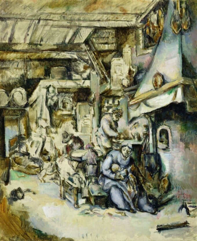 Famiglia di contadini in un interno – Paul Cézanne Paul Cézanne 70x85