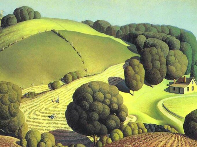 Il giovane mais, 1931 – Grant Wood Grant Wood 85x75