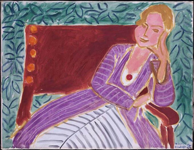 Giovane donna seduta in un abito persiano – Matisse Henri Matisse 85x75