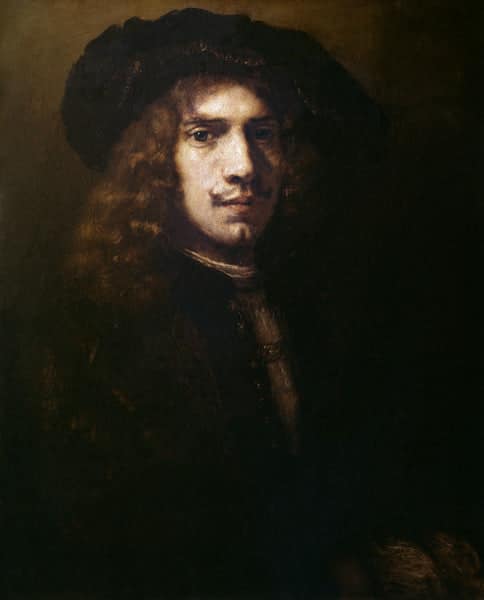 Ritratto di un giovane uomo – Rembrandt van Rijn Rembrandt van Rijn 70x85