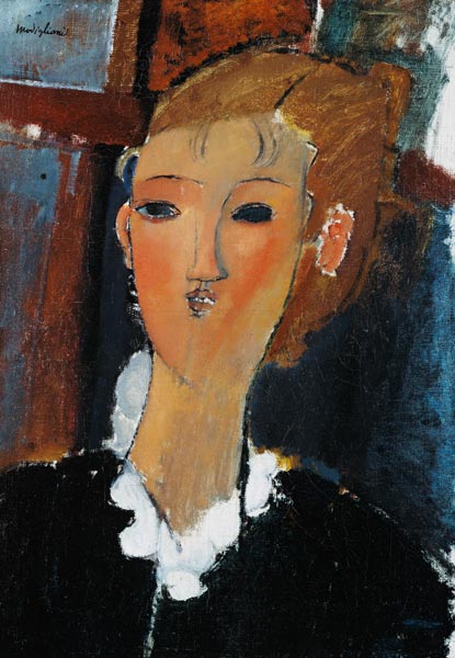 Giovane donna in un piccolo colletto – Amedeo Modigliani Amedeo Modigliani 70x105