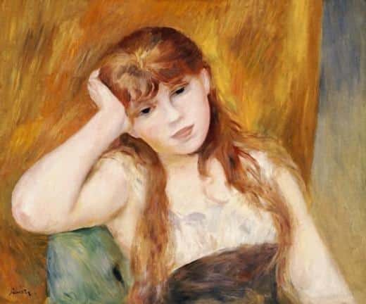 Giovane ragazza bionda – Pierre-Auguste Renoir Pierre-Auguste Renoir 85x75