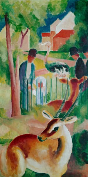 Grande giardino zoologico – August Macke August Macke 70x140